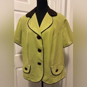 Dana Kay Yellow Blazer with Tailored Silhouette